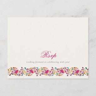 Romantisch Klassiek Pearl Swan Floral Lijst bruilo Briefkaart