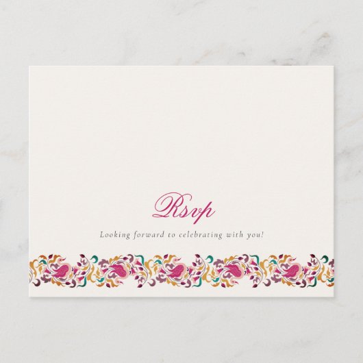 Romantisch Klassiek Pearl Swan Floral Lijst bruilo Briefkaart (Voorkant)