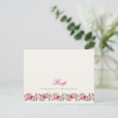 Romantisch Klassiek Pearl Swan Floral Lijst bruilo Briefkaart (Staand voorkant)