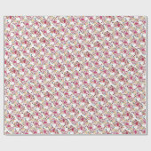 Romantisch Klassiek Pearl Swan Floral Lijst bruilo Cadeaupapier (Vlak)