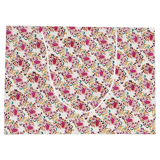 Romantisch Klassiek Pearl Swan Floral Lijst bruilo Groot Cadeauzakje (Achterkant)