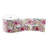 Romantisch Klassiek Pearl Swan Floral Lijst bruilo Grosgrain Lint (Spoel)