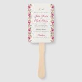 Romantisch Klassiek Pearl Swan Floral Lijst bruilo Handwaaier (Voorkant)