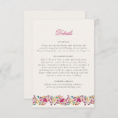 Romantisch Klassiek Pearl Swan Floral Lijst bruilo Informatiekaartje (Voorkant / Achterkant)