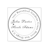 Romantisch Klassiek Pearl Swan Floral Lijst bruilo Rubberstempel (Afrduk)