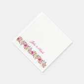 Romantisch Klassiek Pearl Swan Floral Lijst bruilo Servet (Hoek)