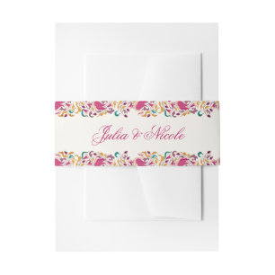 Romantisch Klassiek Pearl Swan Floral Lijst bruilo Uitnodigingen Wikkel