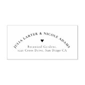 Romantisch Klassiek Pearl Swan Floral Lijst bruilo Zelfinktende Stempel (Design)