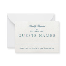 Romantisch klassieke bruiloft QR CODE RSVP