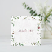 Romantisch kleurrijk en befaamd Floral design Kaart (Staand voorkant)