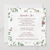 Romantisch kleurrijk en befaamd Floral design Kaart (Achterkant)