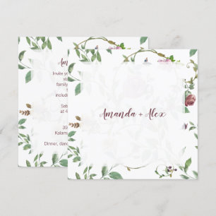 Romantisch kleurrijk en befaamd Floral design Kaart