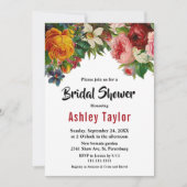 Romantisch Kleurrijke Rozen Boho Floral Vrijgezell Kaart (Voorkant)