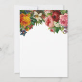 Romantisch Kleurrijke Rozen Boho Floral Vrijgezell Kaart (Achterkant)