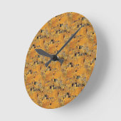 Romantisch - Klimt Stijl Ronde Klok (Hoek)