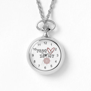 Romantisch Kompas Liefde Quote Gift Horloge