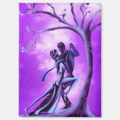 Romantisch koppel danst de tango magneet (Voorkant)