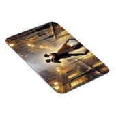 Romantisch koppel danst in de regen magneet (Rechterzijde)