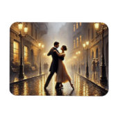 Romantisch koppel danst in de regen magneet (Horizontaal)