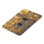 Romantisch koppel dunwandige vogel op een draad, 3 magneet (Linkerzijde)