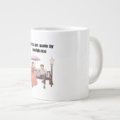 Romantisch koppel houdt van veel grote koffiekop (Voorkant rechts)