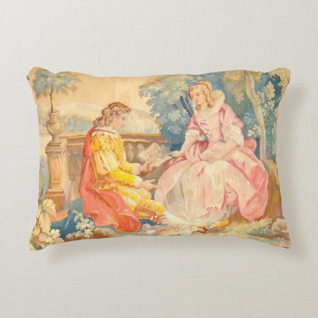  romantisch koppel lezen boek accent kussen (Voorkant)