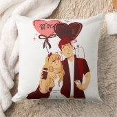 Romantisch Koppel Liefdekussen Kussen (Deken)