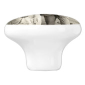 romantisch koppel met parasol keramische knop (Zijkant)