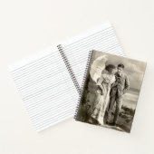 romantisch koppel met parasol notitieboek (Binnen)