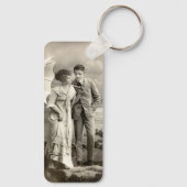 romantisch koppel met parasol sleutelhanger (Achterkant)