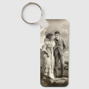 romantisch koppel met parasol sleutelhanger