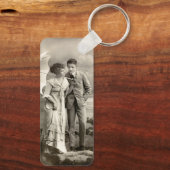 romantisch koppel met parasol sleutelhanger (Achterkant)
