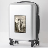  romantisch koppel met parasol sticker (Koffer)