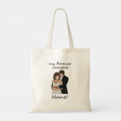 Romantisch Koppel Mijn Thuis Trouwfeest Tote Bag (Achterkant)