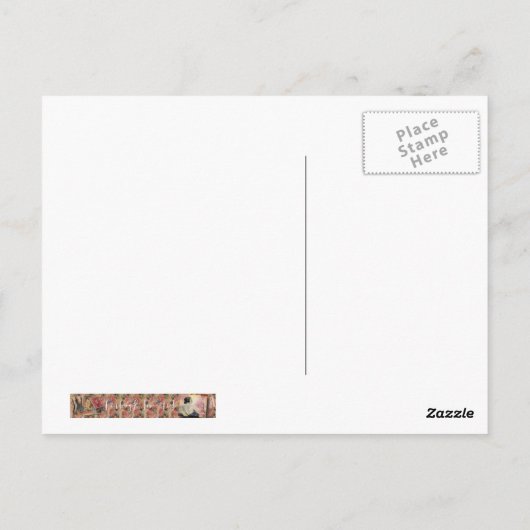 Romantisch koppel ~ "Oui" Briefkaart (Achterkant)