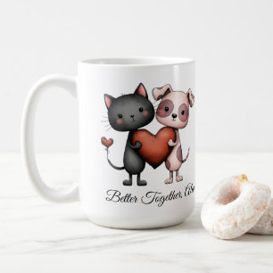 Romantisch Koppel, Schattige Liefde, Jubileum Cade Koffiemok