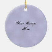 Romantisch koppel zittend op boze halve maan keramisch ornament (Achterkant)