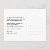 romantisch krijtbord scroll save the date aankondigingskaart (Achterkant)