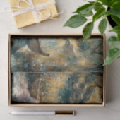 Romantisch Lake Girl in houten boot decoupage Tissuepapier (Geschenk)