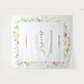 Romantisch Land Bloemen Waterverf Handgeschilderd Wandkleed (Voorkant (horizontaal))