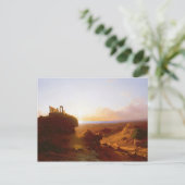 Romantisch landschap, 1860 briefkaart (Staand voorkant)