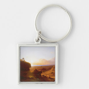 Romantisch landschap, 1860 sleutelhanger