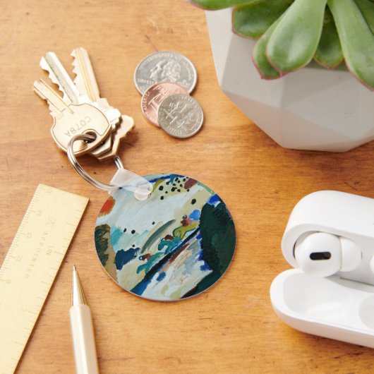 Romantisch landschap door Wassily Kandinsky Sleutelhanger (Bureau)