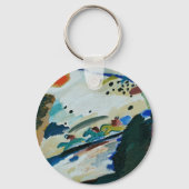 Romantisch landschap door Wassily Kandinsky Sleutelhanger (Achterkant)