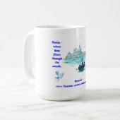 Romantisch landschap van Venetië Koffiemok (Voorkant links)