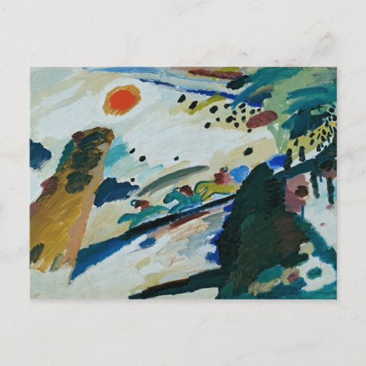 Romantisch landschap van Wassily Kandinsky Briefkaart (Voorkant)