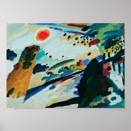 Romantisch landschap van Wassily Kandinsky Poster