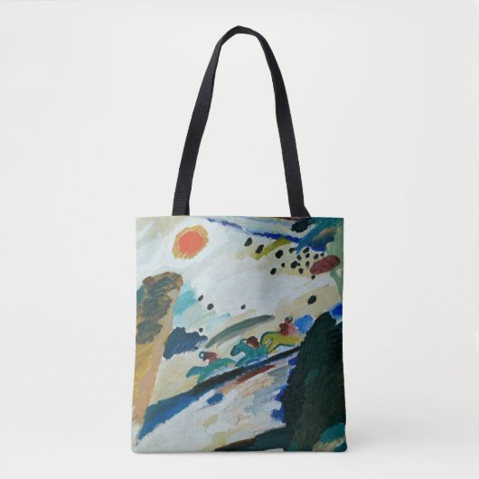 Romantisch landschap van Wassily Kandinsky Tote Bag (Voorkant)