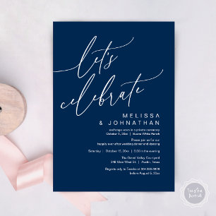 Romantisch Laten we Trouwen Elopement Feest Vieren Kaart