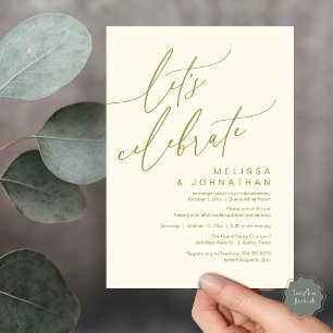 Romantisch Laten we Trouwen Elopement Feest Vieren Kaart